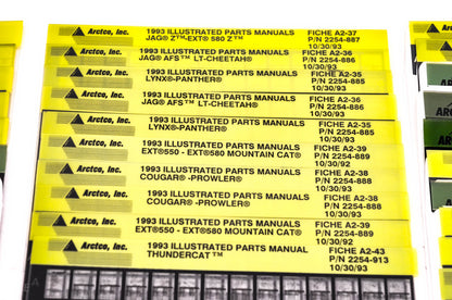 OEM Arctic Cat 1993-1994 Microfiche Lot Of 55