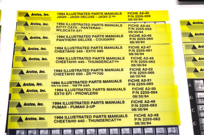 OEM Arctic Cat 1993-1994 Microfiche Lot Of 55