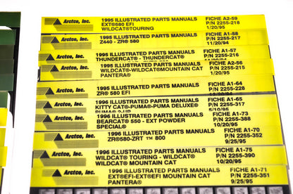 OEM Arctic Cat 1995-1996 Microfiche Lot Of 62