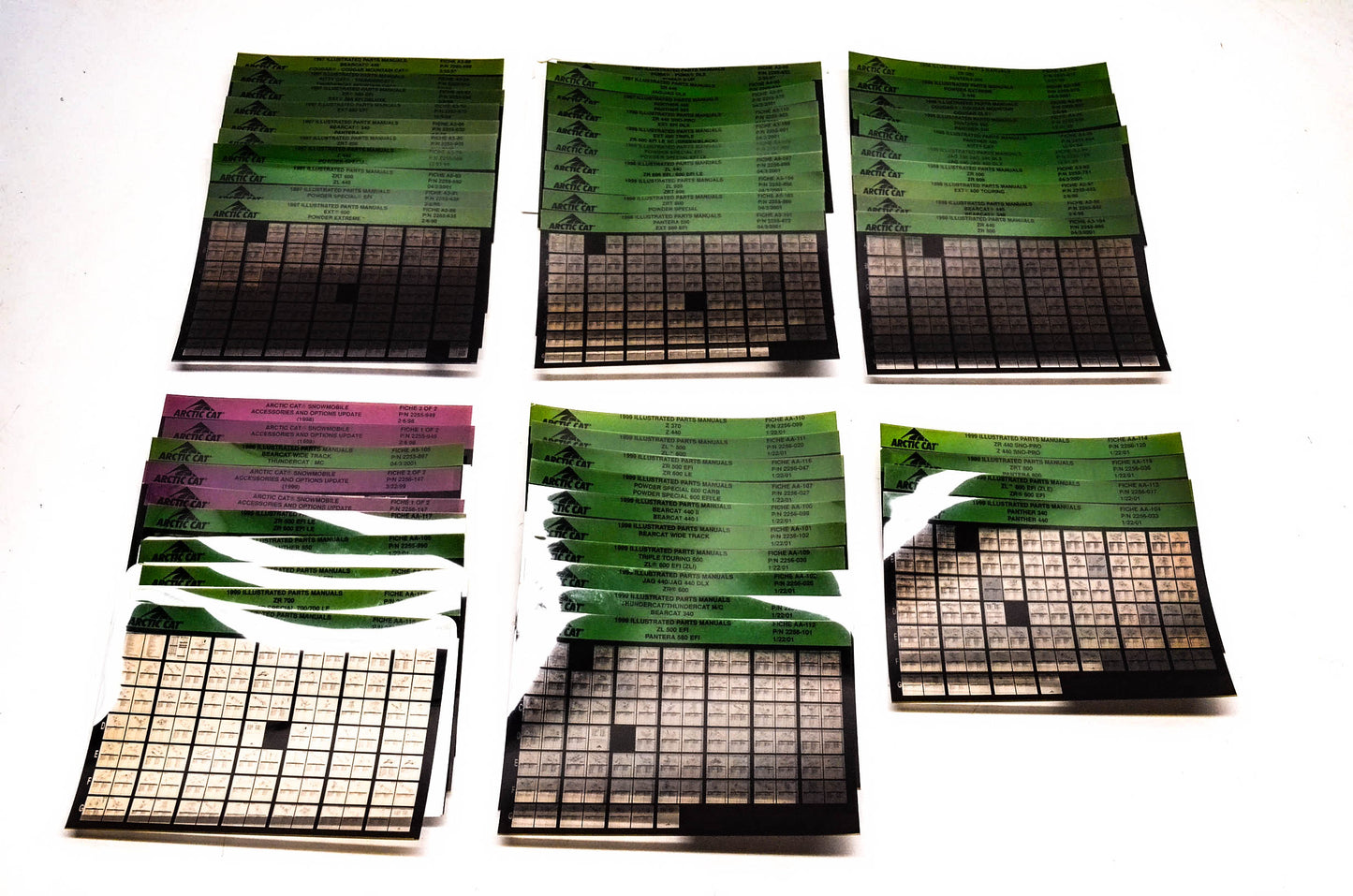 OEM Arctic Cat 1997-1998 Microfiche Lot Of 54