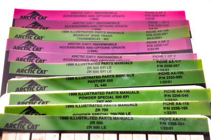 OEM Arctic Cat 1997-1998 Microfiche Lot Of 54