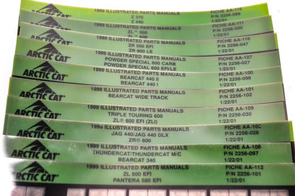 OEM Arctic Cat 1997-1998 Microfiche Lot Of 54