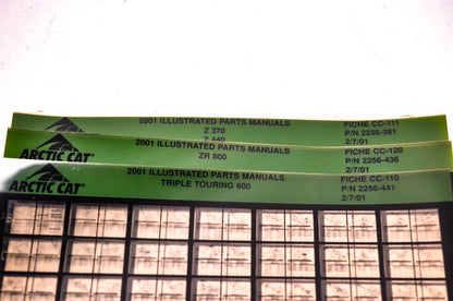 OEM Arctic Cat 2000-2001 Microfiche Lot Of 47