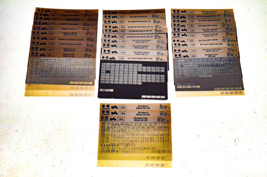 OEM Kawasaki ZX900/10000/1100/1200 Microfiche Lot Of 33
