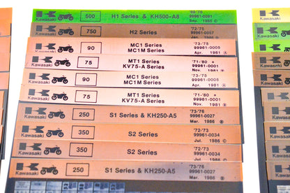 OEM Kawasaki G3/4/5 H1/2 S1/2 W Series VN Models Microfiche Lot Of 62
