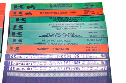 OEM Kawasaki Bulletin Warranty Ktech News Microfiches Lot Of 37