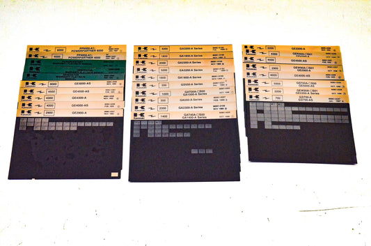 OEM Kawasaki Generator Microfiche Lot Of 28