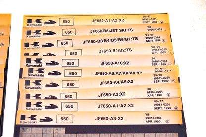 OEM Kawasaki JB JF JH Watercraft Microfiche Lot Of 55