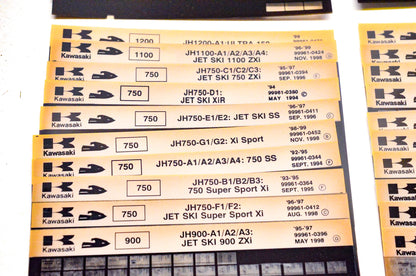 OEM Kawasaki JB JF JH Watercraft Microfiche Lot Of 55