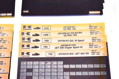 OEM Kawasaki JB JF JH Watercraft Microfiche Lot Of 55