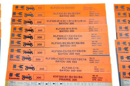 OEM Kawasaki Microfiche Lot Of 50