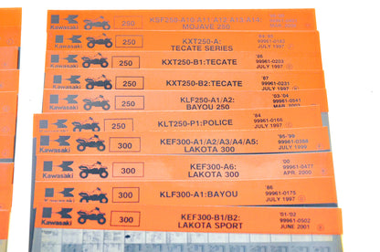 OEM Kawasaki Microfiche Lot Of 50