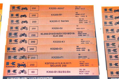 OEM Kawasaki Microfiche Lot Of 50