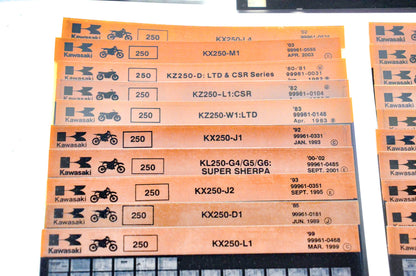 OEM Kawasaki Microfiche Lot Of 50