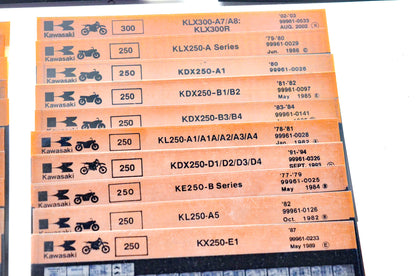 OEM Kawasaki Microfiche Lot Of 50