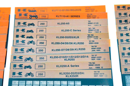 OEM Kawasaki Microfiche Lot Of 50