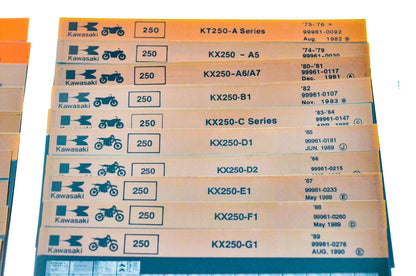 OEM Kawasaki Microfiche Lot Of 50