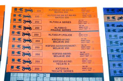 OEM Kawasaki Microfiche Lot Of 50
