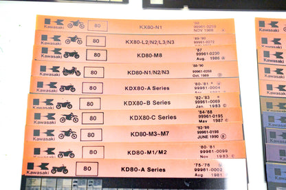 OEM Kawasaki Microfiche Lot Of 50