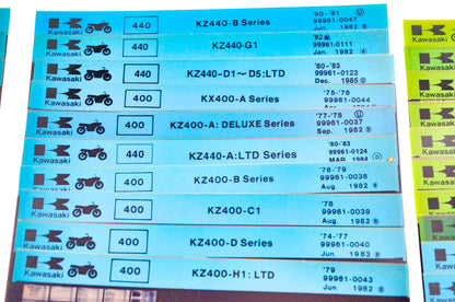 OEM Kawasaki Microfiche Lot Of 50
