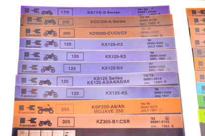 OEM Kawasaki Microfiche Lot Of 50