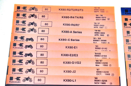 OEM Kawasaki Microfiche Lot Of 50