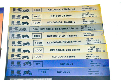 OEM Kawasaki Microfiche Lot Of 50
