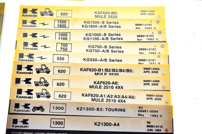 OEM Kawasaki Microfiche Lot Of 50