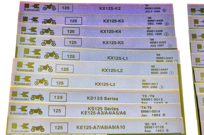 OEM Kawasaki Microfiche Lot Of 50