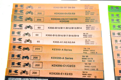 OEM Kawasaki Microfiche Lot Of 50