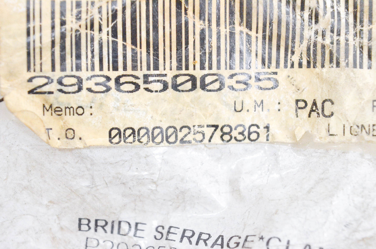 Aftermarket 293650035 Clamp