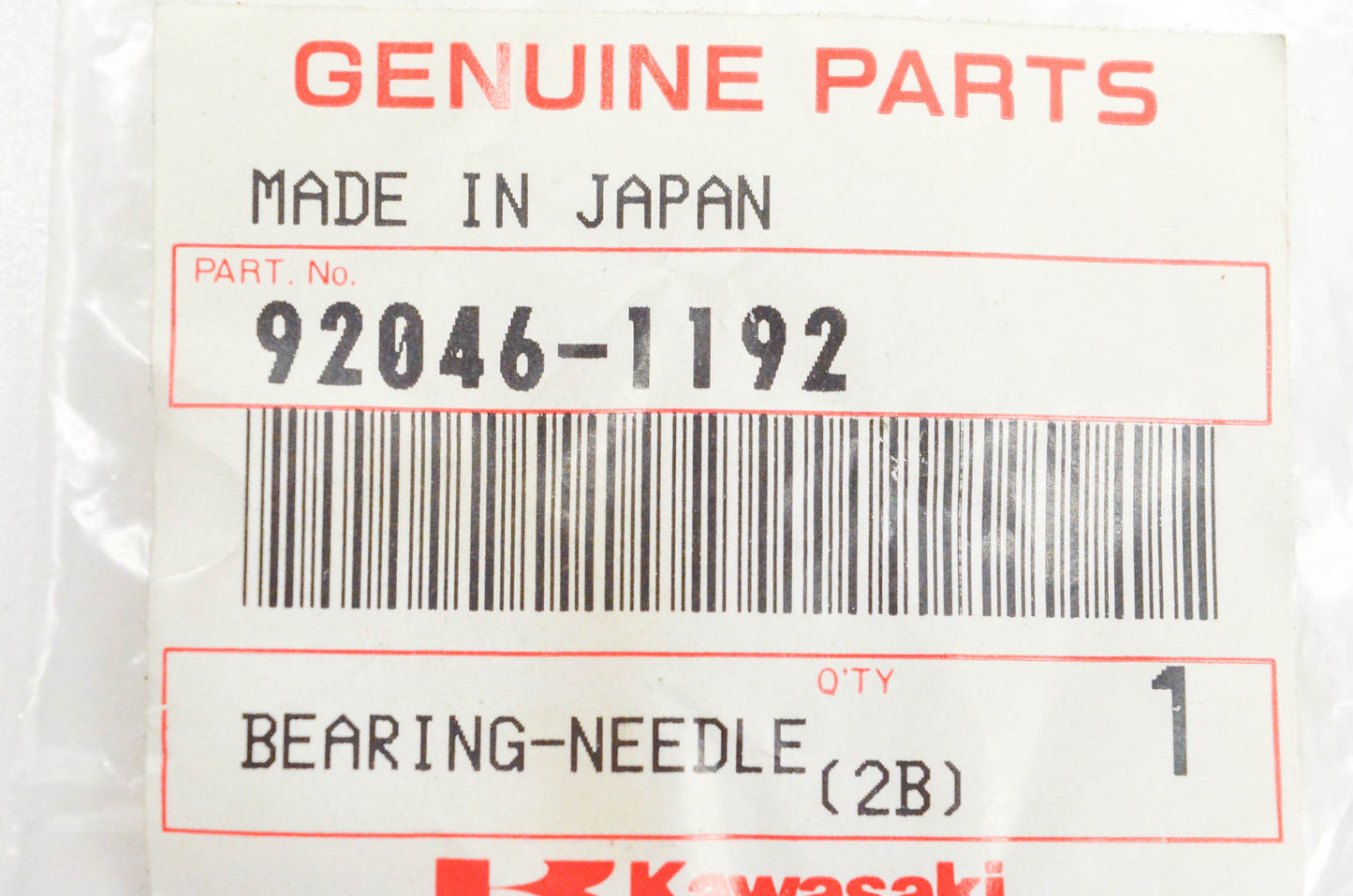 New OEM Kawasaki 92046-1192 Needle Bearing NOS