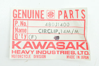 New OEM Kawasaki 480J1400 Circlip NOS