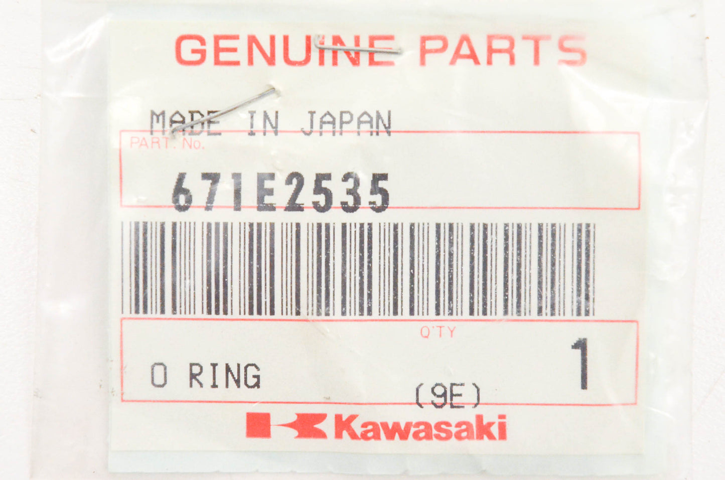 New OEM Kawasaki 671E2535 O Ring NOS