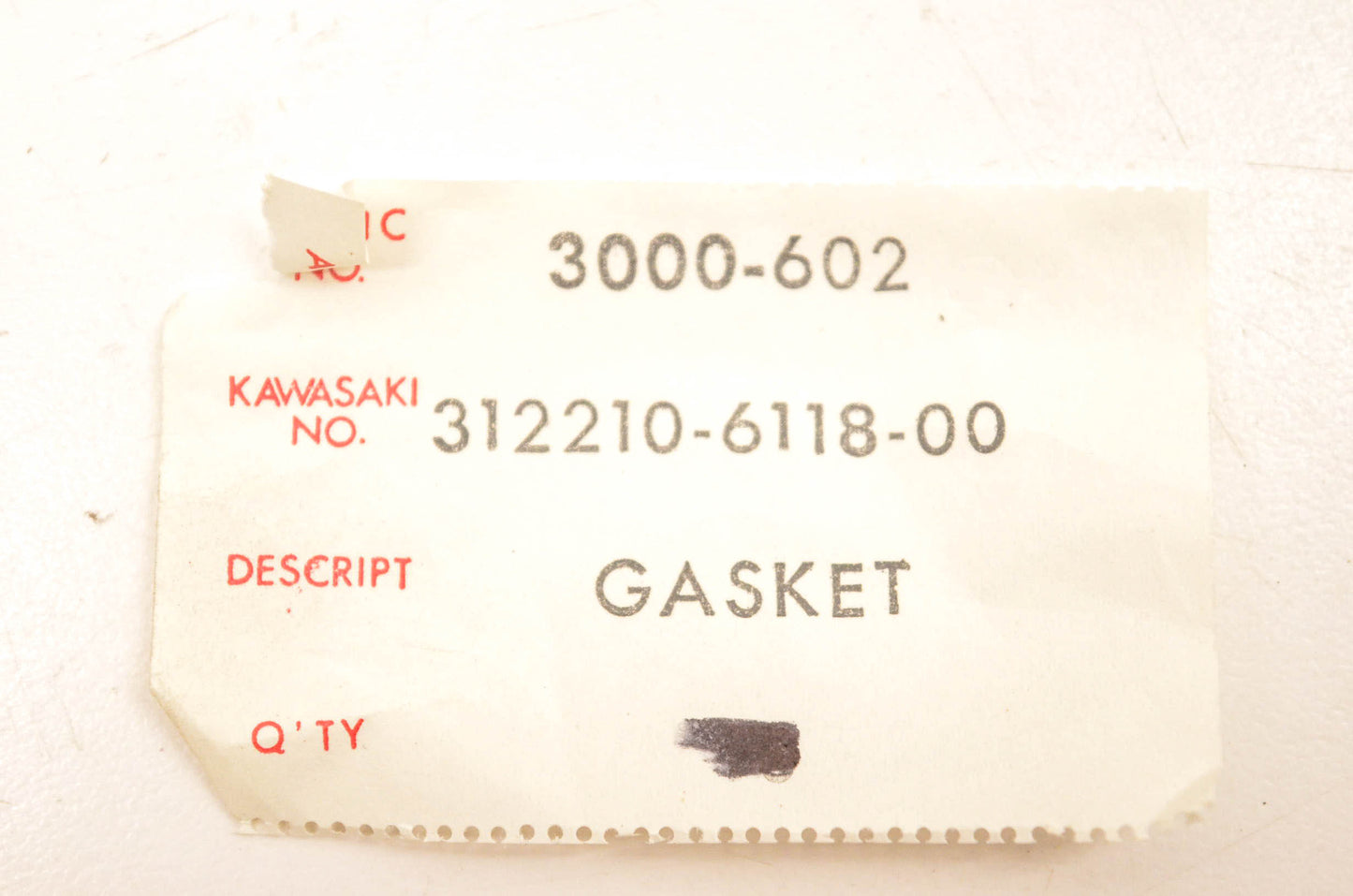 New OEM Arctic Cat 3000-602, 312210-6118-00 Gasket Qty 3 NOS
