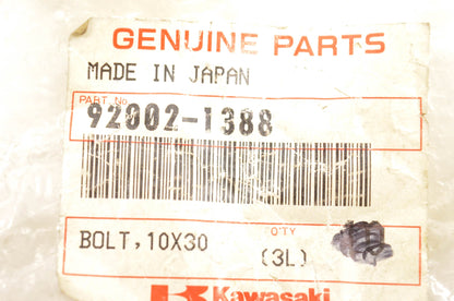 New OEM Kawasaki 92002-1388 Bolt 10x30 NOS