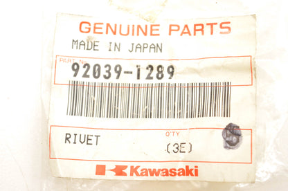 New OEM Kawasaki 92039-1289 Rivet Qty 2 NOS