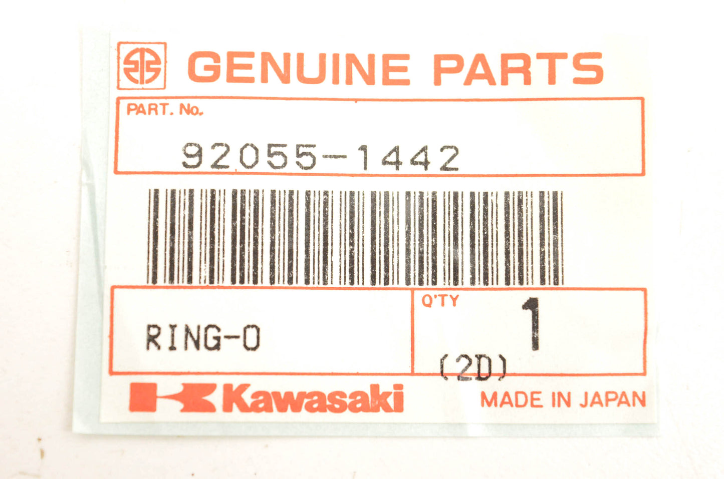 New OEM Kawasaki 92055-1442 O Ring NOS