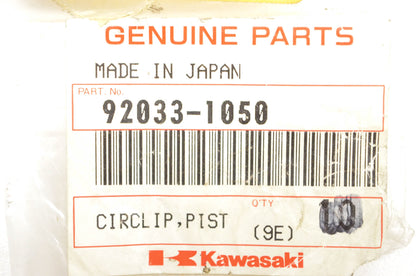 New OEM Kawasaki 92033-1050 Piston Circlip Qty 2 NOS