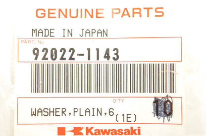 New OEM Kawasaki 92022-1143 Plain Washer NOS