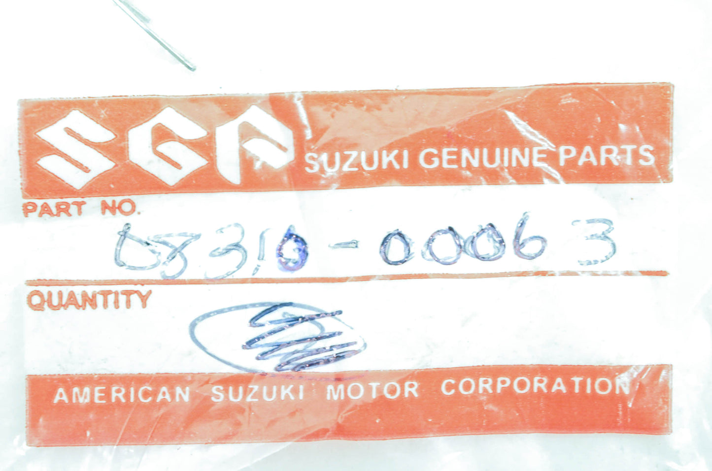 New OEM Suzuki 08310-00063 Nut Black Qty 2 NOS
