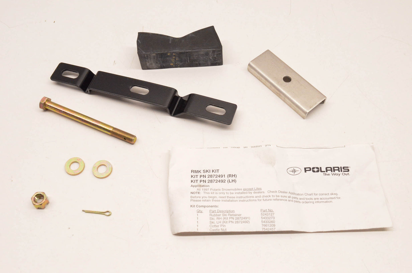 New OEM Polaris 2872491, 2872492 RMK Ski Kit NOS