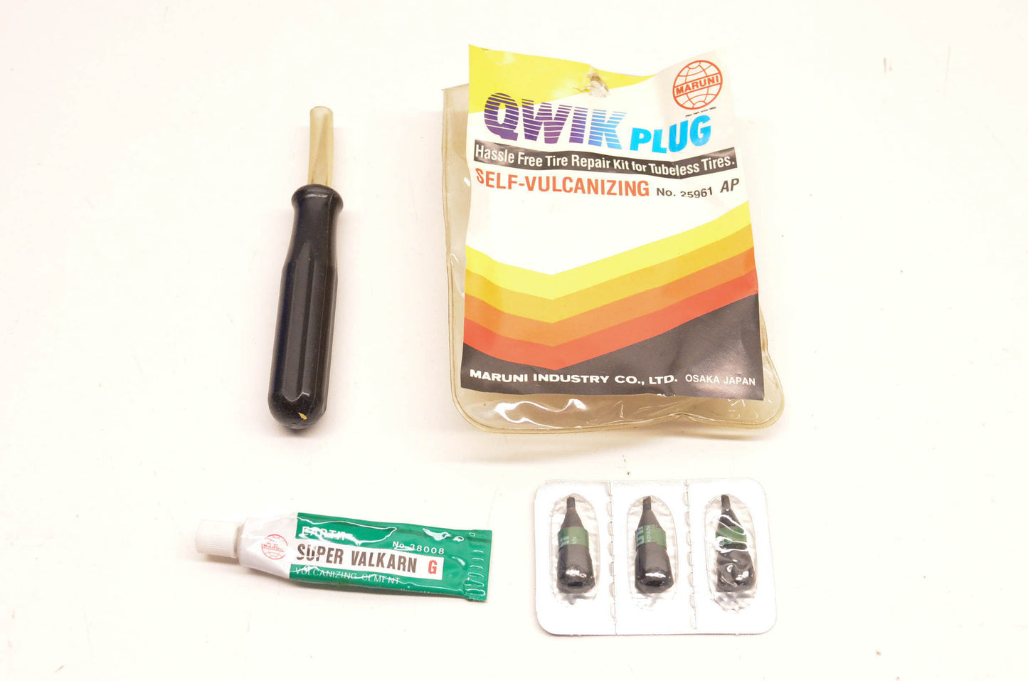 Maruni Industry 25961 Qwik Plug Tire Repair Kit NOS