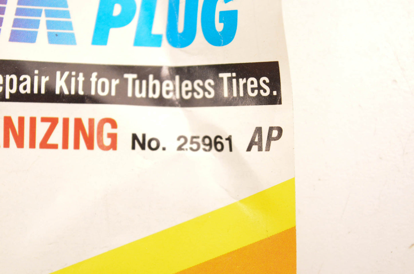 Maruni Industry 25961 Qwik Plug Tire Repair Kit NOS