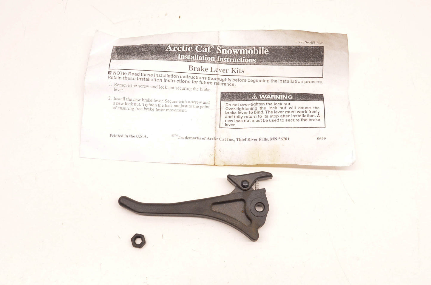 New OEM Arctic Cat 2639-051 Brake Lever Kit NOS