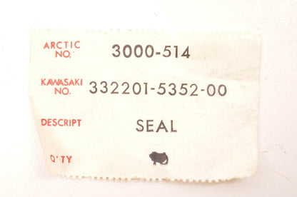 New OEM Arctic Cat 3000-514, 332201-5352-00 Seal NOS