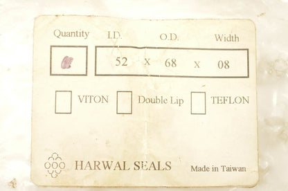 Harwal 52X68X08 Seal NOS