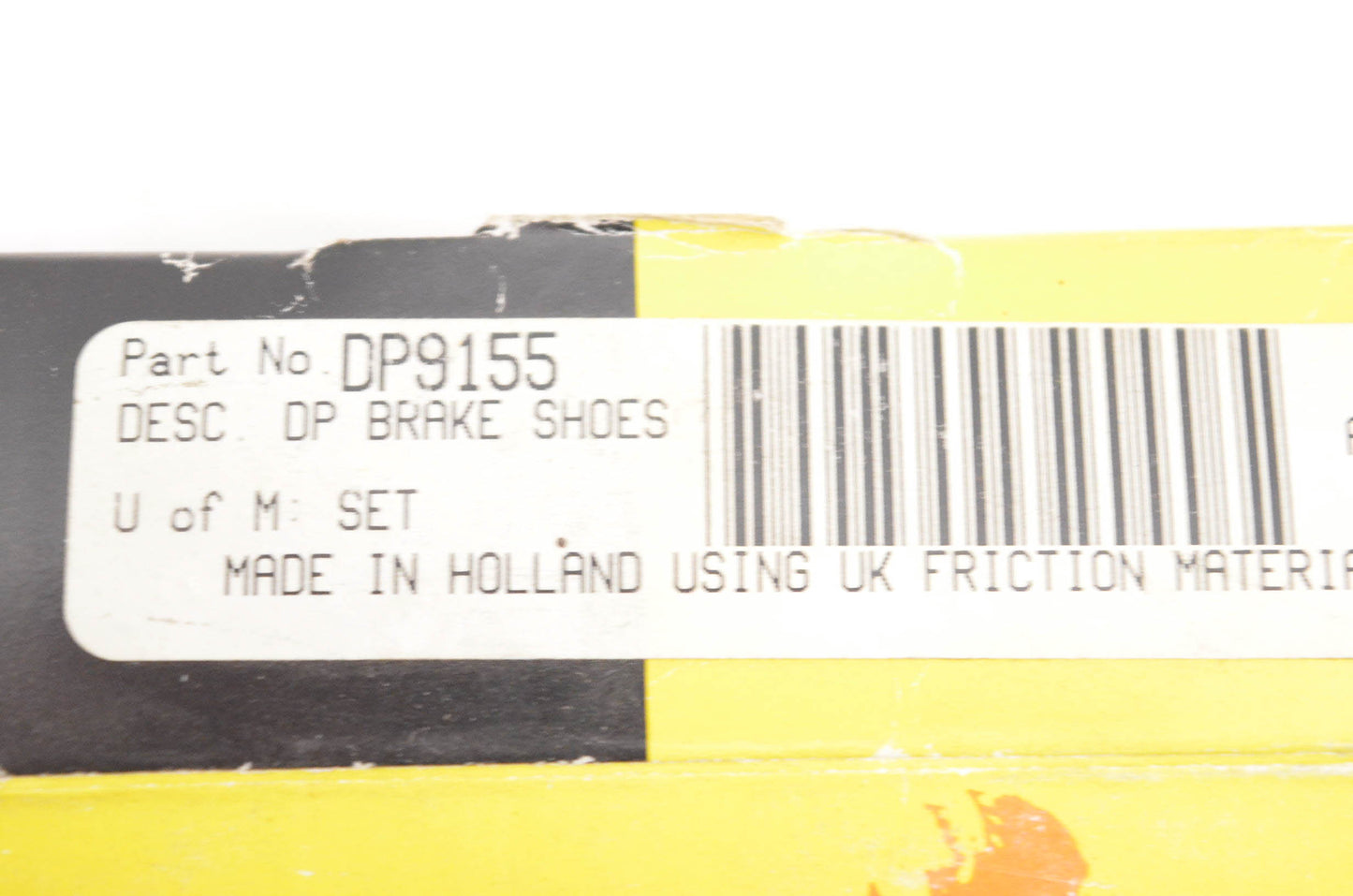 DP Brakes DP9155 Brake Shoe Kit NOS
