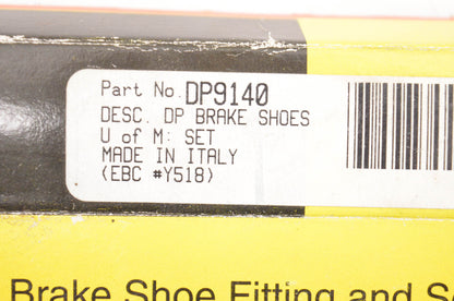 DP Brakes DP9140 Brake Shoe Kit NOS