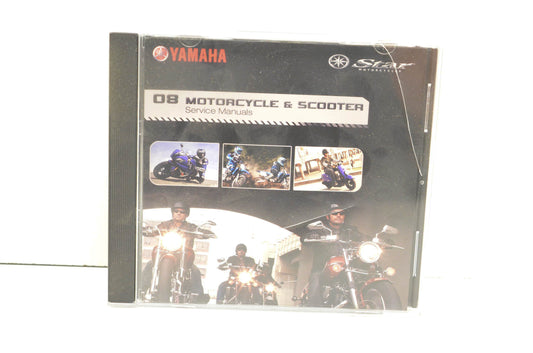 New OEM Yamaha LIT-CDSRV-MC-08 2008 Motorcycle & Scooter Service Manual CD-ROM NOS